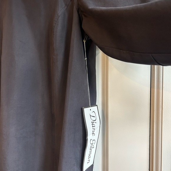 NWT Diane Gilman Black 100% Silk Tunic Top Size 1X Timeless Classic - Picture 3 of 10